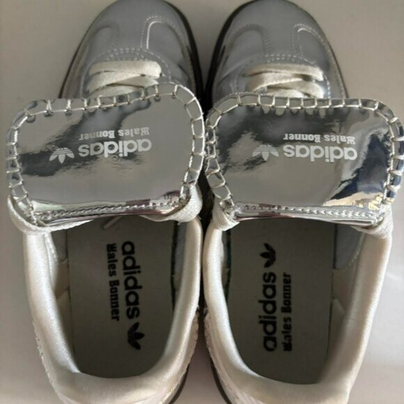 adidas Samba x Wales Bonner Low Silver Metallic - Picture 3 of 6